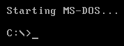 Starting MS-DOS&hellip;